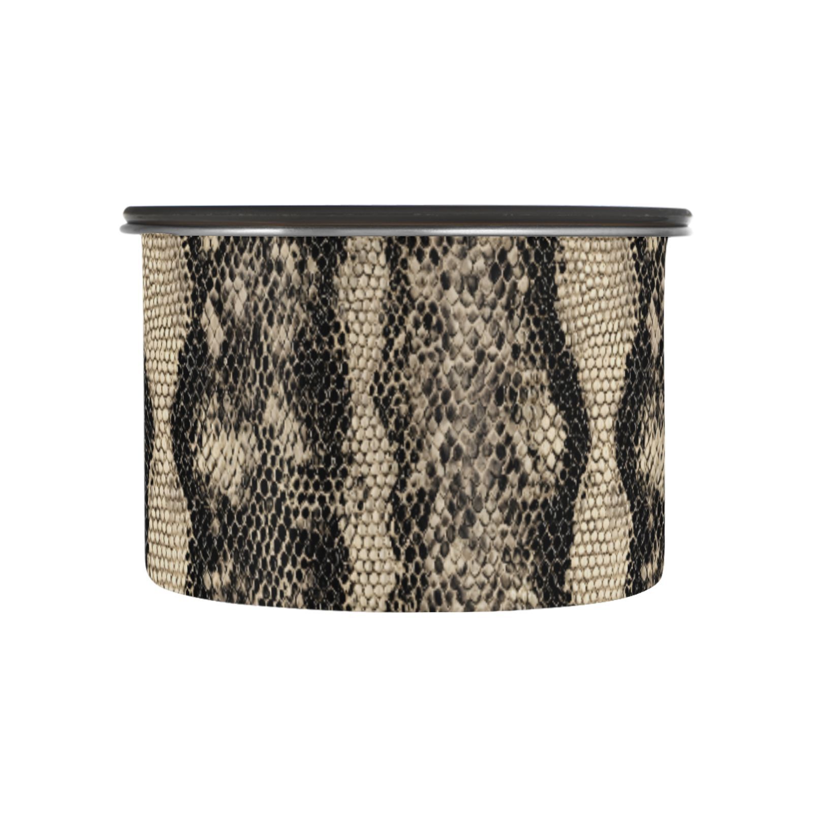 Snake Print Airtight Coffee Bean Canister 30oz Food Storage Containers with Lids For Gournd, Tea, Sugar, Flour, Rice, Cereal, Candy Cookie Jar