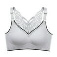 thumbnail image 1 of B91xZ Soutien-Gorge Demi-Mesh Transparent à Armatures Soutien-Gorge Rehausseur à Bonnets Pleins Sans Armatures Modelant Sans Fil Soutien-Gorge Quotidien, Gris 4TG, 1 of 4