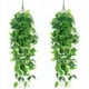 thumbnail image 1 of Plantas artificiales con plástico duradero, material impermeable, guirnaldas de hiedra para decoración interior y exterior, apariencia realista para uso durante todo el año, 2 piezas, 1 of 5