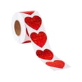 thumbnail image 3 of Pegatinas para el Día de San Valentín, etiquetas adhesivas para recuerdos de fiesta, pegatinas de corazón, pegatinas para sobres para hacer tarjetas, Estampado cuadrado 25 cm., 3 of 8