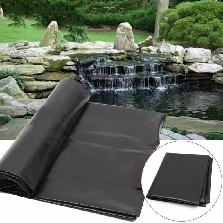 Pond Liner, 1.5x2 Meter Garden Pool Reinforced HDPE Pond Liner for Small  Ponds, Fish Ponds, Streams Fountains and Garden Waterfall (Black)