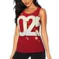 thumbnail image 1 of Balery Happy New 2025 Year Camiseta sin mangas estampada ligera para mujer, tops de entrenamiento sin mangas, camisetas de yoga transpirables de secado rápido.-Medium, 1 of 7