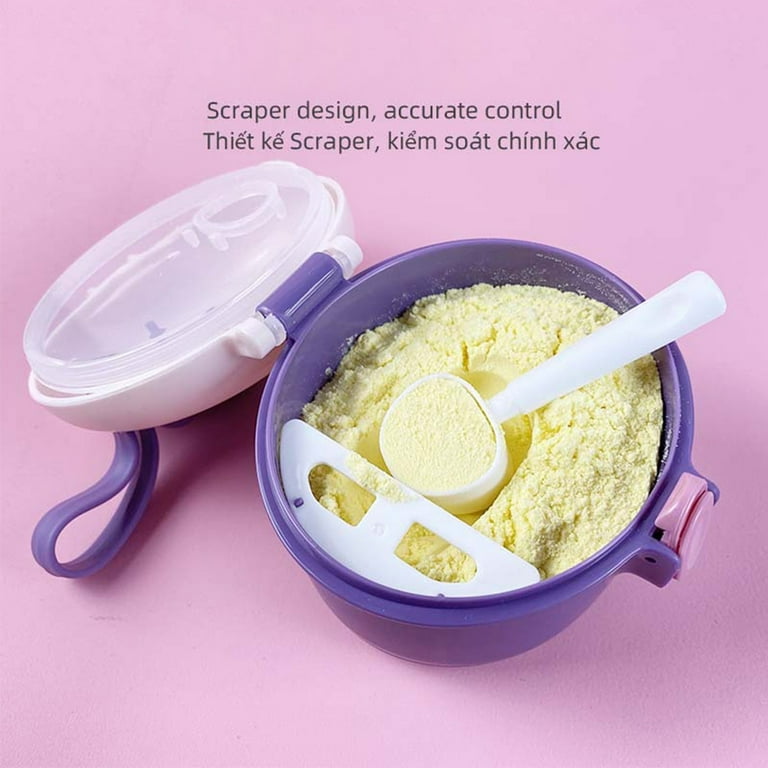 Visland Large Capacity Portable Formula Dispenser with Scoop, BPA Free Milk  Powder Container, Baby Food Storage, Candy Fruit Box, Snack Containers, for  Infant Toddler Children Travel 