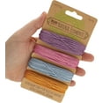 thumbnail image 3 of The Beadsmith 100% Hemp Cord – Pastel Colors – 1mm, 30 Foot Spool, 20LB Test Strength – Twine for Jewelry Making, Macrame, Paper Crafts, Gardening, Scrapbooking, Home Décor, DIY String Art & More, 3 of 6
