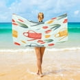 thumbnail image 3 of Flowers Watering Cans with Tulips Beach Towel Oversized Sandproof Absorbent Quick Dry Towels Adult for Travel Vacation Essentials, 3 of 7