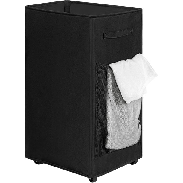 Rolling Laundry Basket Large Laundry Hamper with Wheels Collapsible