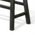 thumbnail image 4 of Rena Bar Height Bench- Trestle Legs with Footrests- Mahogany Wood, 4 of 6