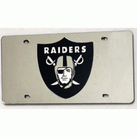 Oakland Raiders Laser License Plate