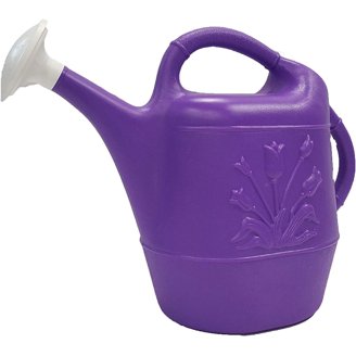 2 Gallon Metal Watering Can in Cream