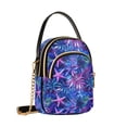 thumbnail image 7 of FORMRS Crossbody Bag for Women Quilted Travel Shoulder Cell Phone Purse with Chain Strap Handbag, Neon Pink Starfish, 7 of 7