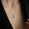 thumbnail image 2 of Personalized Engraved Birthstone Circle Necklace, 2 of 2