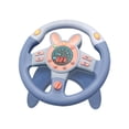 thumbnail image 1 of Milaget Simulation Steering Wheel, 360 degreeComprehensive W/Light Music Small Steering Wheel Blue Round, 1 of 9