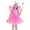 Pink, variant on RTKFRFLM Girls 4-Piece Fairy Costume Set Butterfly Wings with Matching Tutu Skirt Magic Wand and Headband Sparkling Princess Dress Up Role Play Toy for Little Girls Party Gift Sets