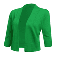 thumbnail image 6 of a.Jesdani Womens Cropped Cardigans Sweaters 3/4 Sleeve Open Front Short Shrugs S-XXL, 6 of 8