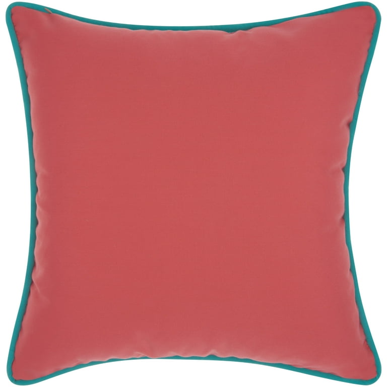 Nourison Outdoor Pillows Green Coral Decorative Throw Pillow 20