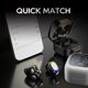 thumbnail image 4 of Matsuzay Auricular de sonido estéreo con estuche de carga Compatible con Bluetooth 5.1 Pantalla LED Auricular Auricular deportivo Baja latencia Velocidad Cables de audio/vídeo Negro, 4 of 8