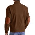 thumbnail image 4 of HAiming Mens Corduroy Shirts Trendy Long Sleeve Lapel Collar Button Sweatshirts Plus Size Casual Loose Pullover Blouse, 4 of 7