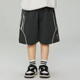 thumbnail image 6 of Kids Boys Cargo Shorts Loose Casual Elastic Waist Summer Trendy Shorts with Pocket Boys Clothes 9-10 Years Boys Clothes, 6 of 7