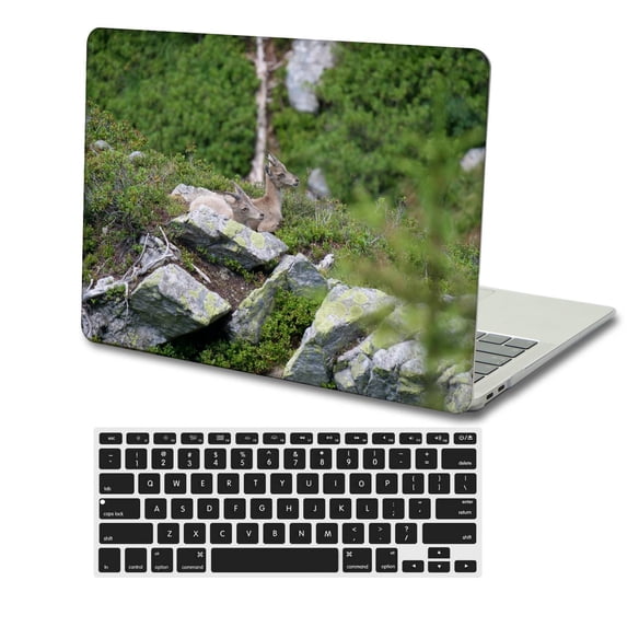 KSK KAISHEK Hard Shell Cover Only Compatible MacBook Pro 16 inchs( Touch ID, 2020 - 2019) + Black Keyboard Cover Model A2141, Type C Animal A 0363