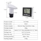 thumbnail image 5 of Medidor De Nivel Del Tanque De Agua Sensor de medidor de nivel de tanque de agua ultrasónico con receptor de transmisor de alarma de tiempo, 5 of 5
