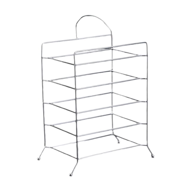 Estante de cocina de acero inoxidable con asa, resistente al óxido, para guardar platos. 5 niveles pequeños