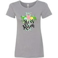 thumbnail image 3 of Inktastic He is Risen Floral Print Cross with Beautiful Flowers Women's T-Shirt, 3 of 5