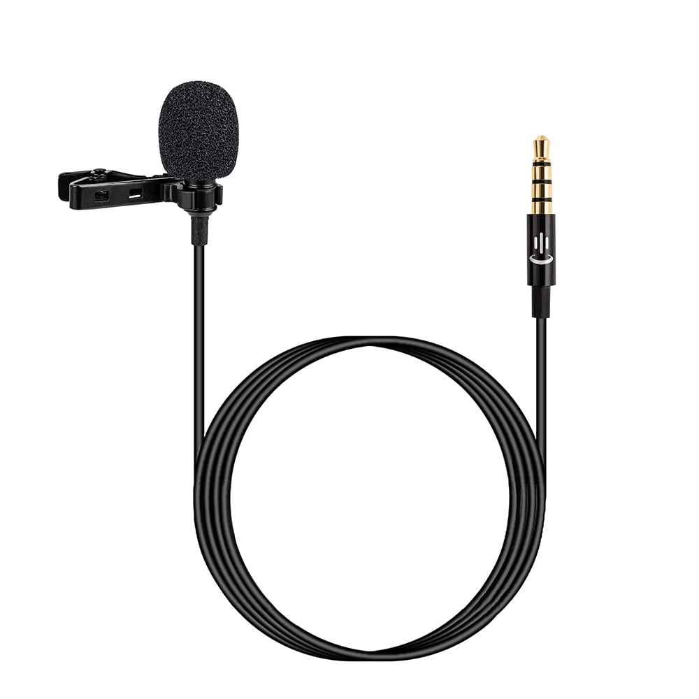 Lavalier Clip-On Lapel Hands-Free Microphone Mic For PC Laptop Tablet Cell Phone 