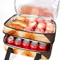 thumbnail image 5 of Pixel Dog Insulated Double Layered Lunch Bag | Large Capacity Two Compartment Meal Bag | Hand Carry Refrigerated Lunch Bags, 5 of 6
