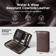 thumbnail image 3 of Nicpro 30PCS Black Metal Mechanical Pencils Set in Leather Case, Art Drafting Pencil 0.5, 0.7, 0.9 mm, 2mm Lead Pencil Holders for Sketching Drawing, 3 of 7