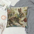 thumbnail image 2 of Nawypu Easter Rabbit Pillow Cases Vintage Bunny Plant with Lettering Decorative Spring Animal Throw Pillow Cushion Cover Protector Cotton Linen Pillowslip, 2 of 5