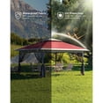 thumbnail image 4 of 12' x 12' Outdoor Gazebo Shelter, Pop Up Heavy Duty Double Roof Patio Gazebo with Netting and Curtains, Outdoor Patio Canopy for Lawn, Garden, Backyard, Deck, 4 of 9