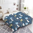 thumbnail image 4 of Cute Bunny and Deer Blanket Funny Rabbit and Flower Lightweight Throw Blanket for Women Men Soft Cozy Fleece Bed Couch Living Room Blanket for Kids Girls Boys\u2014All Season Medium 60"x50"（Twin） Teen, 4 of 6