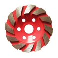 thumbnail image 1 of Diamond Angle Grinder Grinding Disc Red, 1 of 5