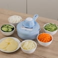 thumbnail image 2 of 1 juego de rebanadora de de verduras, trituradora de mano ralladora de verduras profesional para cortar alimentos en rodajas, s gruesas o finas Macarena Rallador de verduras, 2 of 8