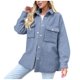 thumbnail image 2 of Chaquetas y abrigos casuales de manga larga sin capucha para mujer, chaqueta de forro polar de manga larga para otoño e invierno, sudaderas casuales, abrigo de mujer con forro grueso, 2 of 8