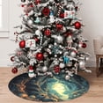 thumbnail image 4 of Cauagu 36" Christmas Tree Skirt Enchanted Forest Skull Path Pattern Christmas Tree Decorations Tree Mat for Xmas Decorations Occasion Holiday Home Decor -36", 4 of 7