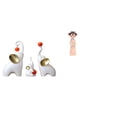 thumbnail image 1 of Esculturas De Animales De La Familia De Elefantes Y Estatua De Resina De Niña En Miniatura Para Escritorio, Sala De Estar, Dormitorio, Oficina, Decoración De Granja., 1 of 8