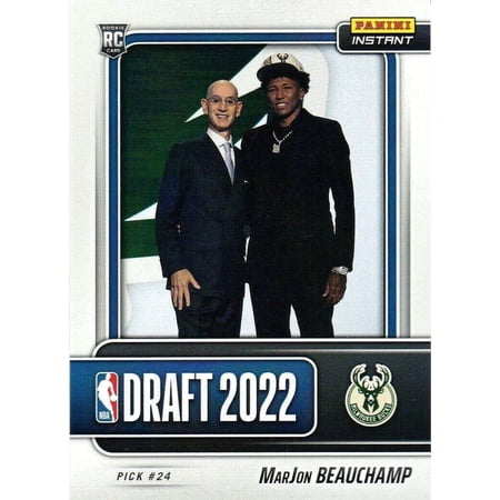 NBA 2022-23 Instant Draft Night Basketball MarJon Beauchamp Trading Card (#24 Pick) #DN20