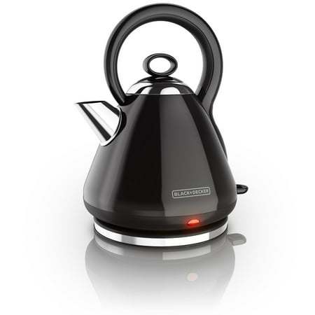 BLACK+DECKER 1.7L Stainless Steel Electric Cordless Kettle, Black, (Best Cordless Electric Kettle)