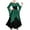 Green, variant on Mgmyaa Women's Gothic Off the Shoulder Dress Spliced Costumes Dress Lace-up Halloween Long Dress
