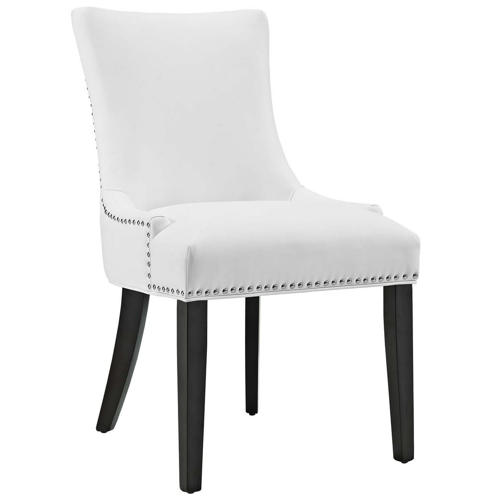 Modern Contemporary Urban Design Kitchen Room Dining Chair, White, Faux ...