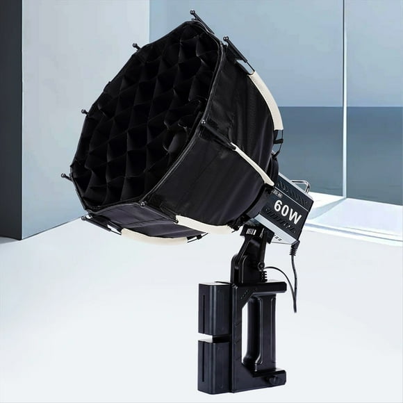 Caja de Luz Octogonal de 30 Cm, Montaje Mini Bowens, Caja de Luz con Rejilla de Panal de Liberación Rápida para Estudio de Luz de Relleno COB ZU60 o M60