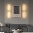thumbnail image 2 of Lámpara de pared Coinmit Gold, 71 cm, juego de 2 LED 3000 K, giratoria 360°, 2 of 7