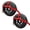 Red, variant on Mega Cargo Control 2 Pack Black Heavy Duty Tire Bonnet Straps with Cam Buckle & Twisted Snap Hooks, Adjustable Wheel Tie Downs – Fits 15"–19" Wheels