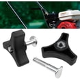 thumbnail image 2 of Triangle Knob Handle, 4 Pcs Universal Lawnmowers Handle Wing Nut and Bolt, Wing Nut and Bolt Power Equipment Part, Power Equipment Part Garden Tools for Lawn Mower Machine, 2 of 4