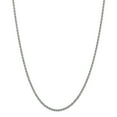 thumbnail image 1 of 14K White Gold 2.5mm Handmade Regular Rope Chain 24 Inch, 1 of 5