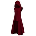 thumbnail image 1 of Leutsin Femmes Blouse en Vrac Tops Pull Grande Taille Manteau Robe Rétro à Capuche Élasticité, 1 of 6