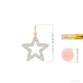 thumbnail image 3 of ANGARA Lab Grown Diamond Open Star Pendant for Women in 14K Yellow Gold (Size-1.2mm| Color-F-G| Clarity-VS) | April Birthstone, Anniversary, Jewelry Gift for Women | Lab-Grown Diamond Necklace, 3 of 5