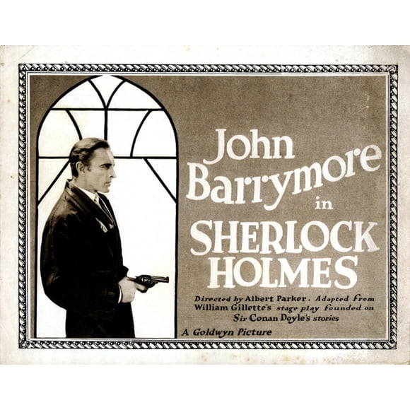 Sherlock Holmes John Barrymore 1922 Movie Poster Masterprint (28 x 22)