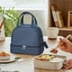 thumbnail image 5 of Bolsa térmica de doble capa para almuerzo, de gran capacidad, con correa ajustable para el trabajo, picnics y comidas escolares. Aestivo | Azul marino | AESTIVO, 5 of 7